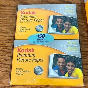KODAK PREMIUM PICTURE PAPER for Inkjet 150 sheets high gloss-new + bonus